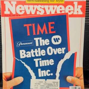 Newsweek Magazine June 26, 1989 - Batmania & The Battle Over Time Inc.